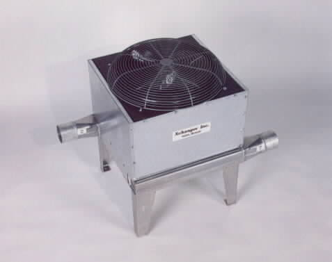 Heat exchangers and aftercoolers for blower systems