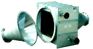 Water cooled blower aftercooler with removable transition