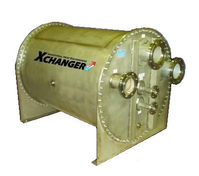 Landfill gas heat exchanger